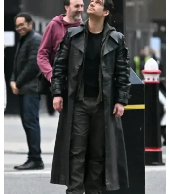 Highlander 2 Henry Cavill Black Leather Coat