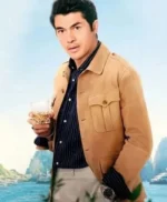 Henry Golding Another Simple Favor Brown Jacket