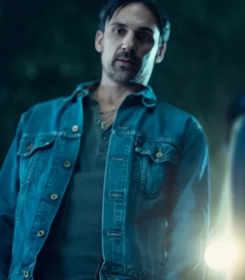 Henry Lloyd-Hughes The Thursday Murder Club Denim Jacket