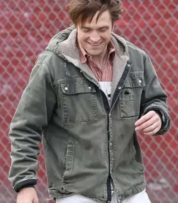 Here Comes the Flood Robert Pattinson Green Jacket