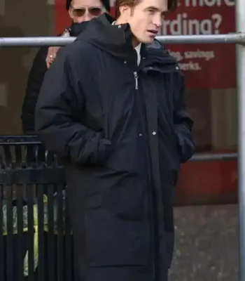 Here Comes the Flood Robert Pattinson Hooded Coat