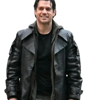 Highlander 2 Henry Cavill Black Leather Coat