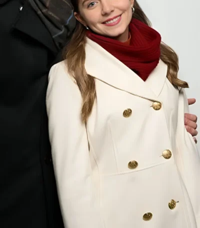 Holiday Mismatch Maxine Denis White Long Coat