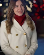 Holiday Mismatch Maxine Denis White Long Coat