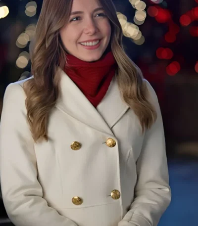 Holiday Mismatch Maxine Denis White Long Coat