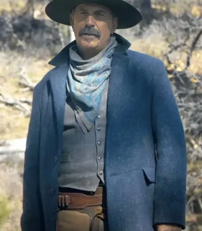 Horizon an American Saga 2024 Kevin Costner Blue Coat