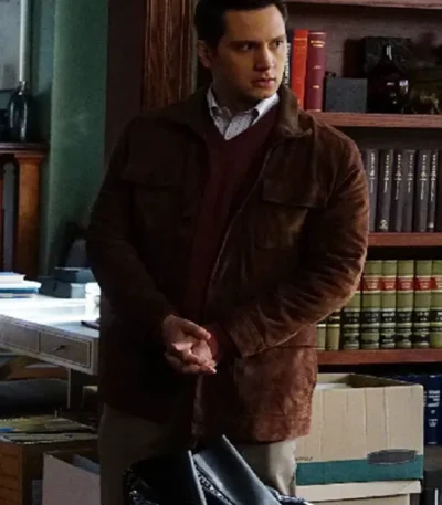 How To Get Away With Murder Asher Millstone Brown Suede Jacket
