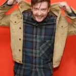Hunt for the Wilderpeople Rhys Darby Brown Suede Jacket