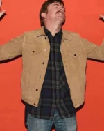 Hunt for the Wilderpeople Rhys Darby Brown Suede Jacket