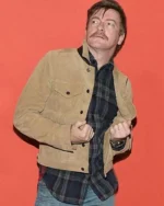 Hunt for the Wilderpeople Rhys Darby Brown Suede Jacket