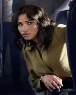 In Flight Tiffany Smith Green Shirt