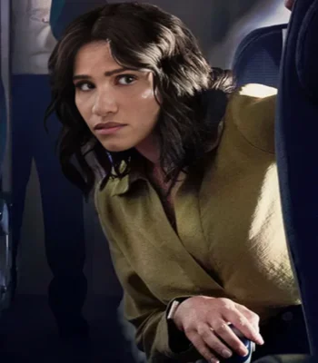In Flight Tiffany Smith Green Shirt