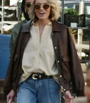 In the City Lindsay Hubbard Leather Jacket