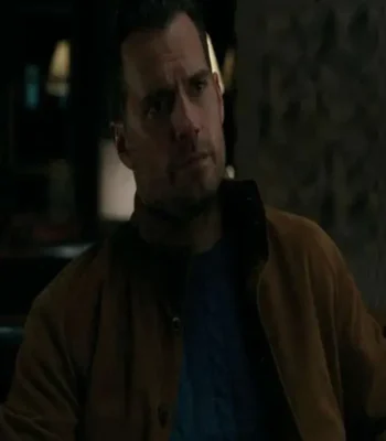 In the Grey Henry Cavill Brown Suede Jacket