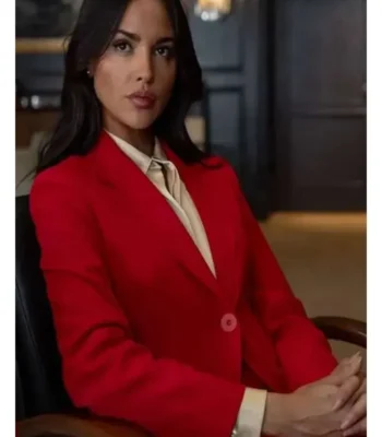 In the Grey Rachel Red Blazer