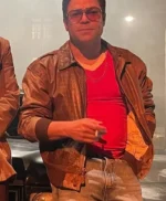Inside Man 2023 Jeremy Luke Brown Leather Jacket