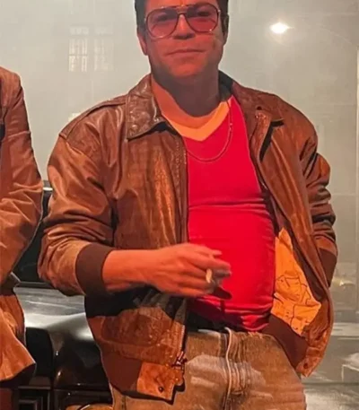 Inside Man 2023 Jeremy Luke Brown Leather Jacket