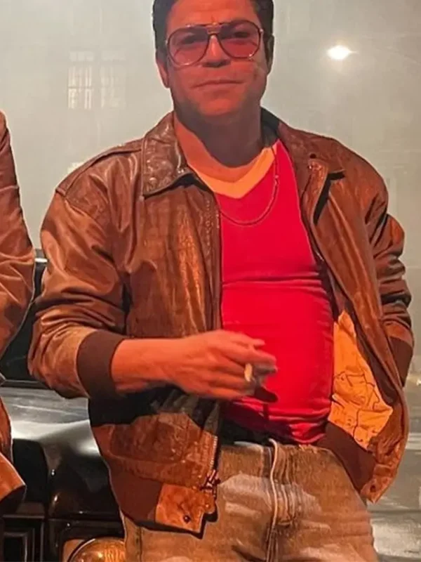 Inside Man 2023 Jeremy Luke Brown Leather Jacket