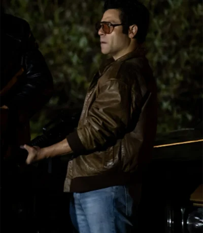 Inside Man 2023 Jeremy Luke Brown Leather Jacket