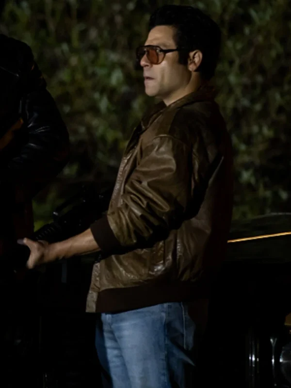 Inside Man 2023 Jeremy Luke Brown Leather Jacket