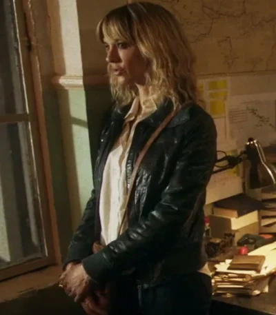 Interstate 2024 Asia Argento Black Leather Jacket