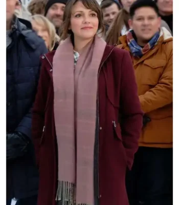 Italia Ricci Love in Winterland Maroon Coat