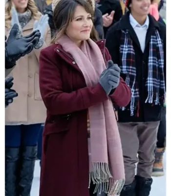 Italia Ricci Love in Winterland Maroon Coat