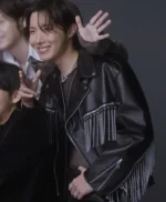 Arirang Cover J Hope Black Fringe Jacket