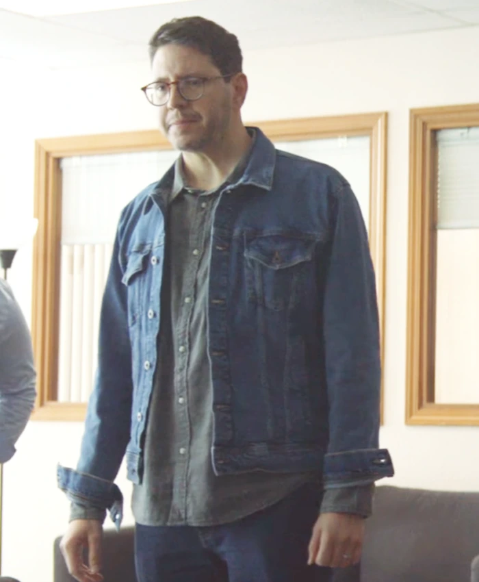 J. Claude Deering Night Always Comes Blue Denim Jacket J. Claude Deering Night Always Comes Blue Denim Jacket