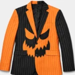 Jack-O-Lantern Pinstripe Split Suit Blazer