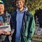 Jack Quaid Neighborhood Watch Green Cotton Jacket