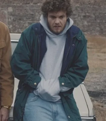 Jack Quaid Neighborhood Watch Green Cotton Jacket