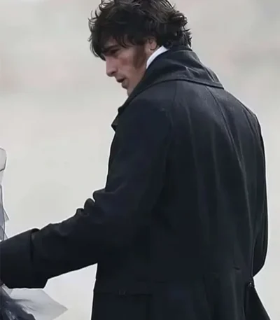 Jacob Elordi Wuthering Heights Black Wool Coat