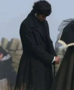 Jacob Elordi Wuthering Heights Black Wool Coat