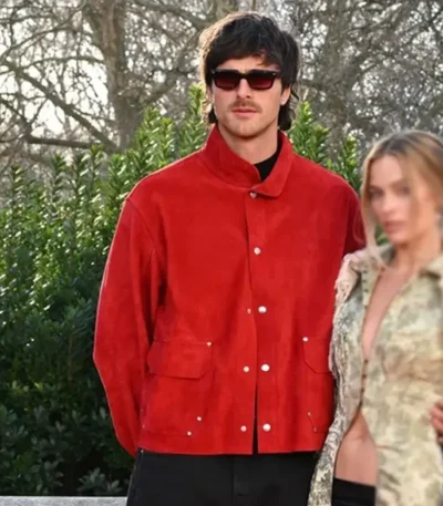 Wuthering Heights Event Jacob Elordi Red Jacket