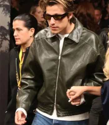 Jake Bongiovi The Electric State Black Leather Jacket