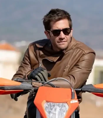 In the Grey Jake Gyllenhaal Brown Leather Jacket