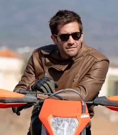 In the Grey Jake Gyllenhaal Brown Leather Jacket
