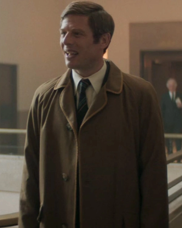 James Norton Joy Brown Cotton Coat James Norton Joy Brown Cotton Coat