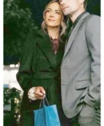 Jana Kramer The Christmas Ring Black Wool Coat