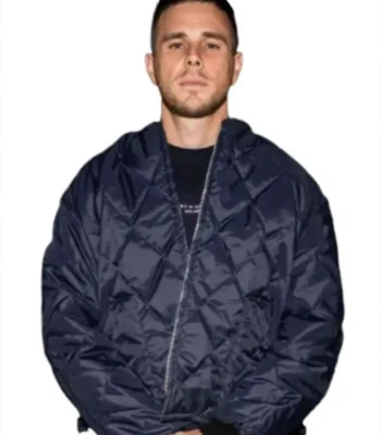Jared Abrahamson Relay Blue Quilted Jacket