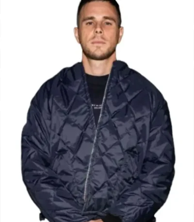 Jared Abrahamson Relay Blue Quilted Jacket