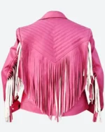 Jason Momoa A Minecraft Pink Leather Jacket