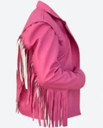 Jason Momoa A Minecraft Pink Leather Jacket