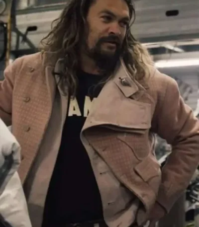 Jason Momoa On The Roam 2024 Brown Jacket
