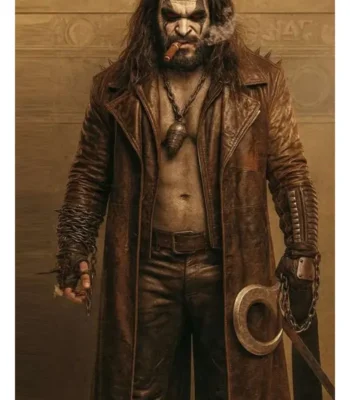 Jason Momoa Supergirl Leather Coat