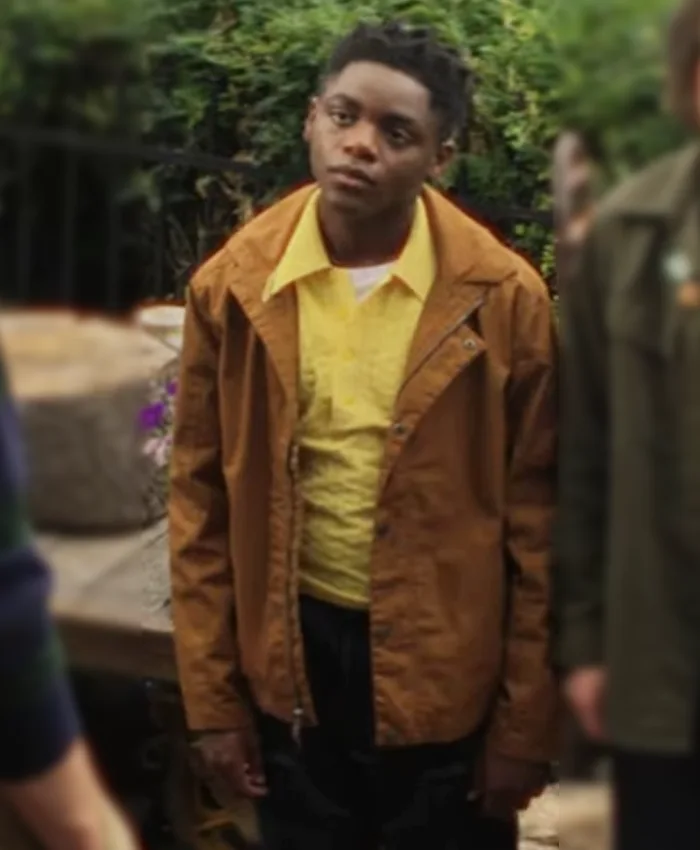Jaylin Webb This Too Shall Pass Brown Jacket Jaylin Webb This Too Shall Pass Brown Jacket