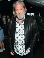 Jeff Bridges Tron Ares Black Leather Jacket