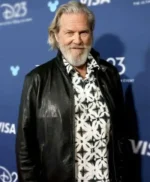 Jeff Bridges Tron Ares Black Leather Jacket