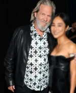 Jeff Bridges Tron Ares Black Leather Jacket